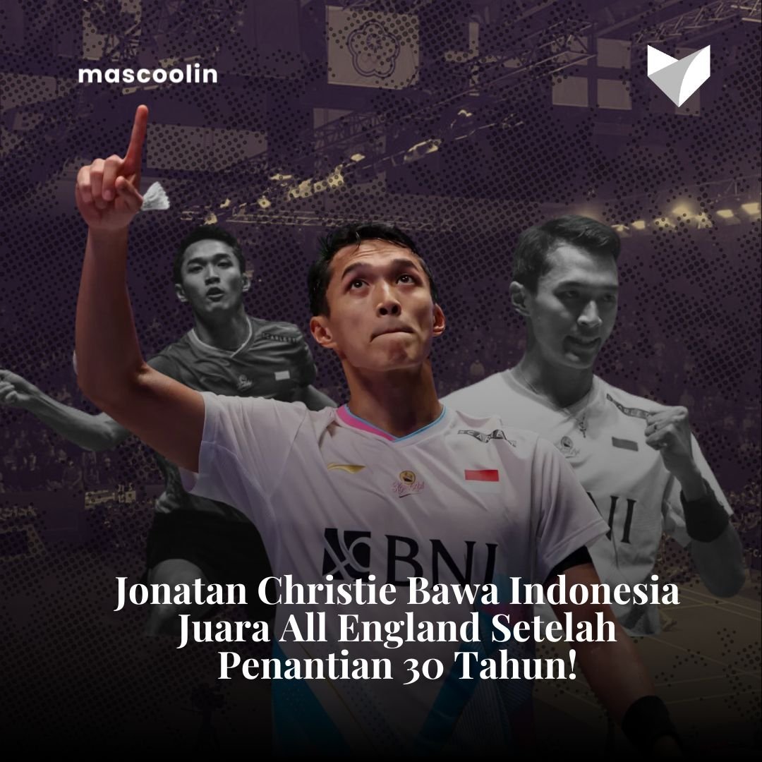 Jonatan Christie Bawa Indonesia Juara All England.